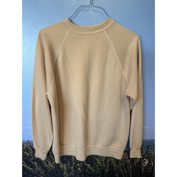 Vintage Super Soft Peach Pink  Sweater M Cotton Blend Raglan‎ Sleeves - Picture 1 of 4